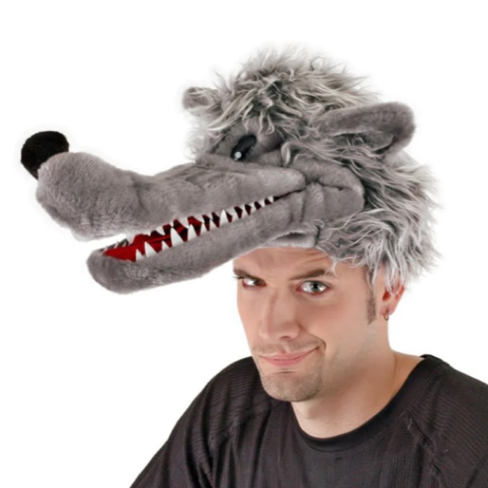 🎃 BUNDLE of Big Bad Wolf Hat by Elope and Wolf Latex Feet/Shoe Covers